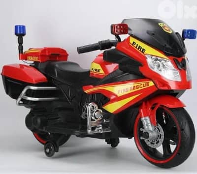 motorcycle kids police 8188 red