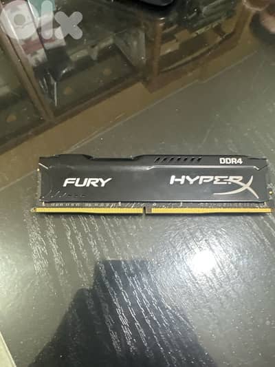 HYPERX Fury DDR4 16gb Ram Slot 3200MHZ