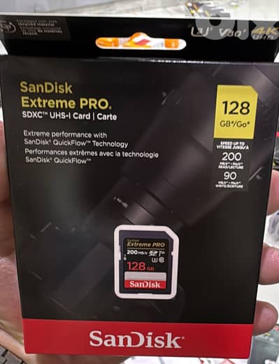 Sandisk extreme pro sdxc uhs-I card 128gb 200mg/s 30$