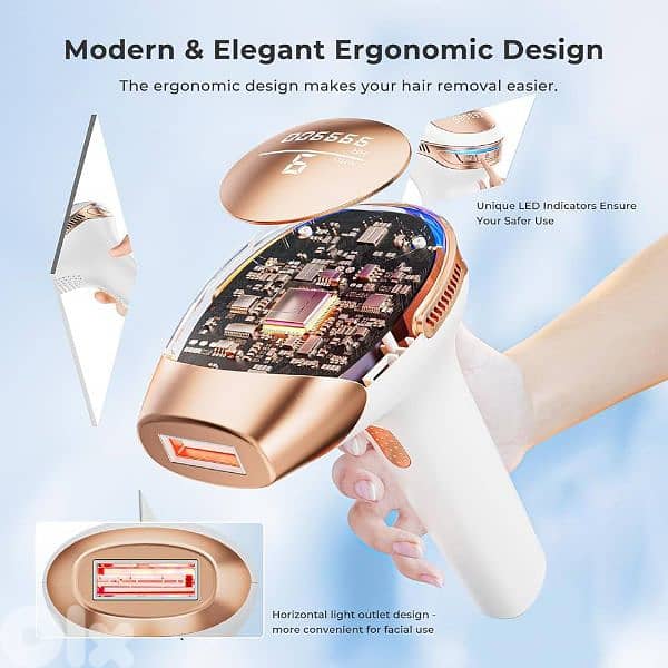 LUBEX 21J IPL Hair Removal Device, 3-in-1 Functions HR/SC/RA 4