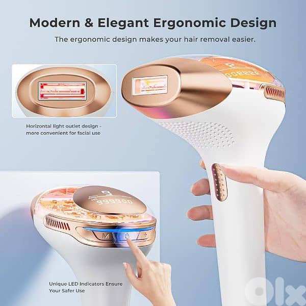 LUBEX 21J IPL Hair Removal Device, 3-in-1 Functions HR/SC/RA 5