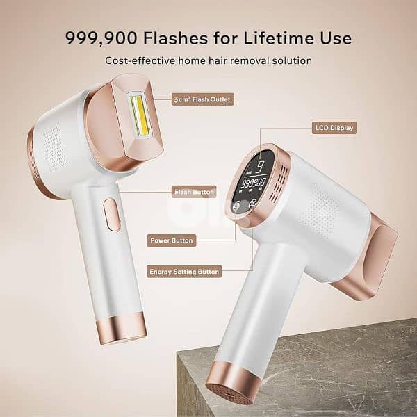 IPL Laser Hair Remover for Women & Men | 999999 Flashes 8