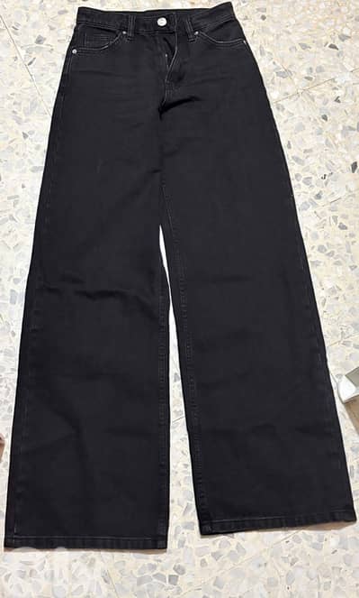 PULL AND BEAR - NEW - High waist wide leg jeans