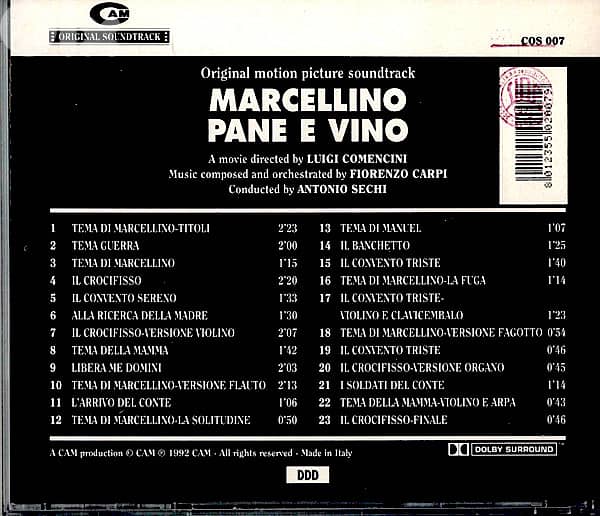 Marcellino Pane E Vino ( RARE EDITION ) 1