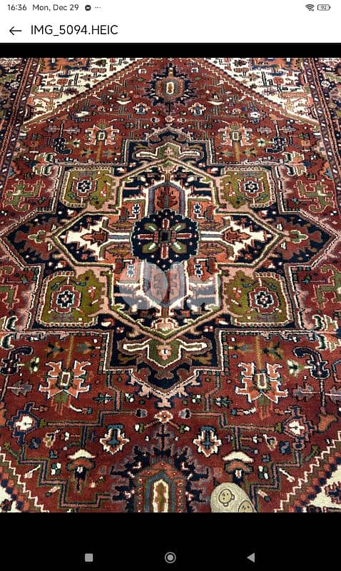 سجادة عجمي قراوان انتيك من النوادر 2