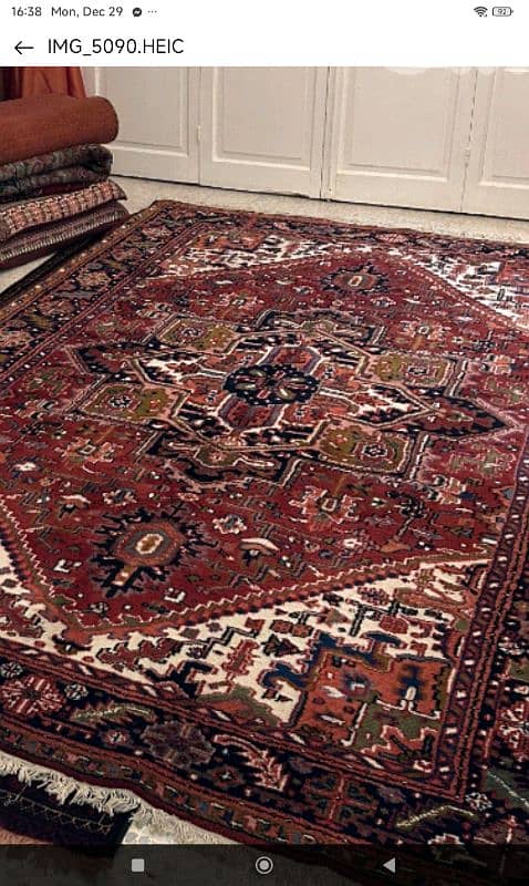 سجادة عجمي قراوان انتيك من النوادر 6