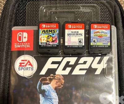Nintendo Switch Games: FC 24, Mario Sonic, Super Smash & Arms