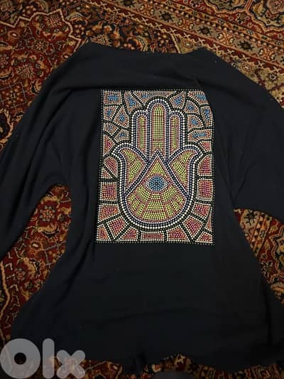 off shoulder EVIL eye sweater , one size fit all