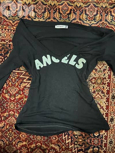 V NECK ANGEL Snatch crop  size S-M