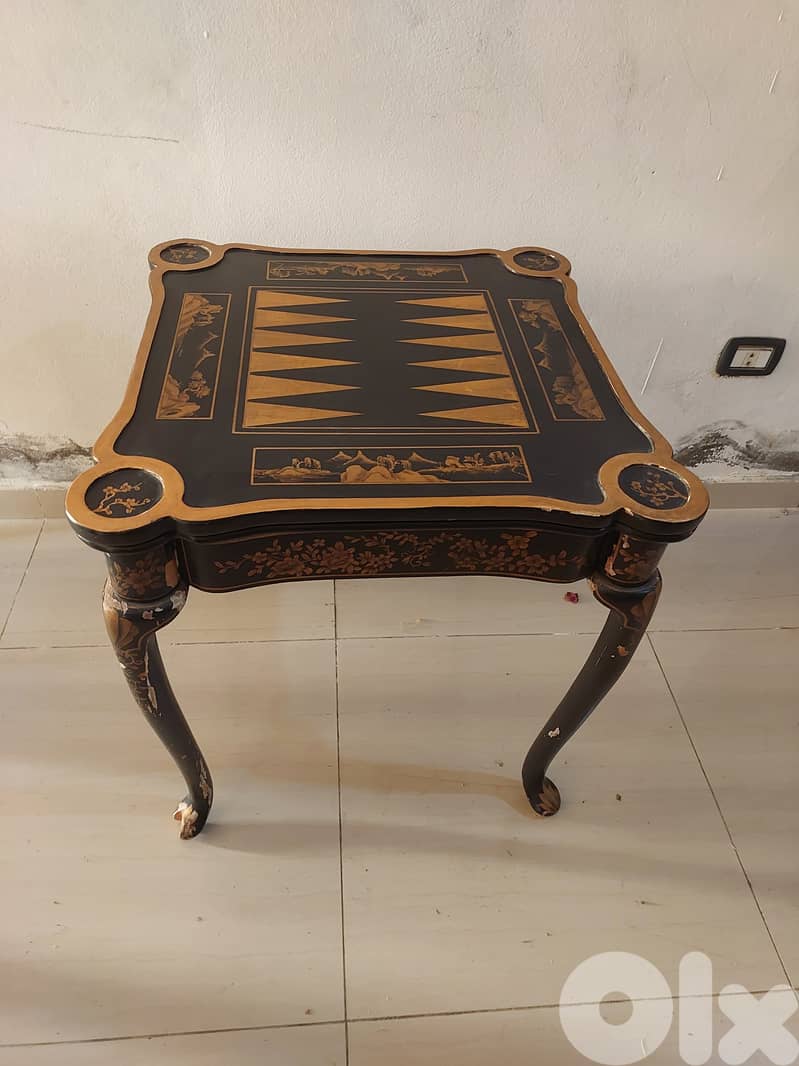 Antique board game table 1