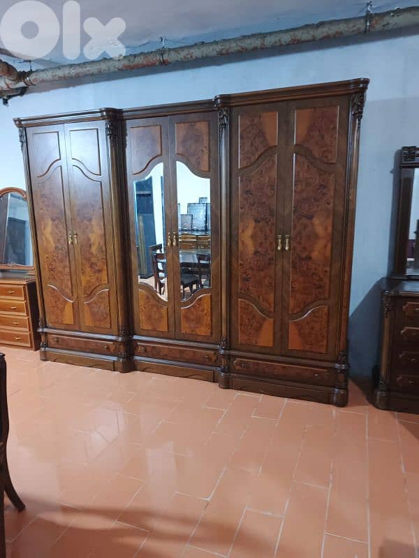 اوضة نوم خشب زان ولاتي ملبسة قشرة زان 1