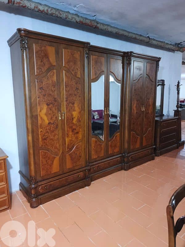 اوضة نوم خشب زان ولاتي ملبسة قشرة زان 2