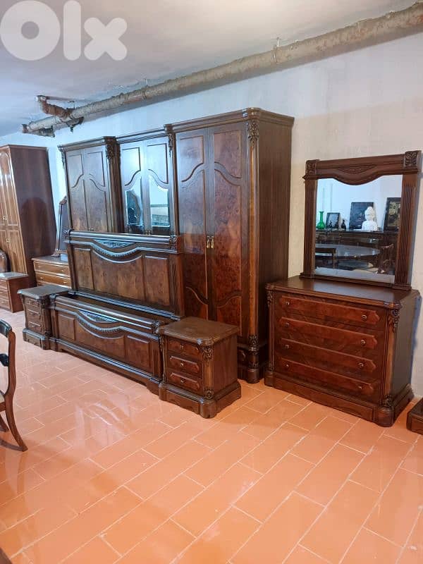 اوضة نوم خشب زان ولاتي ملبسة قشرة زان 3