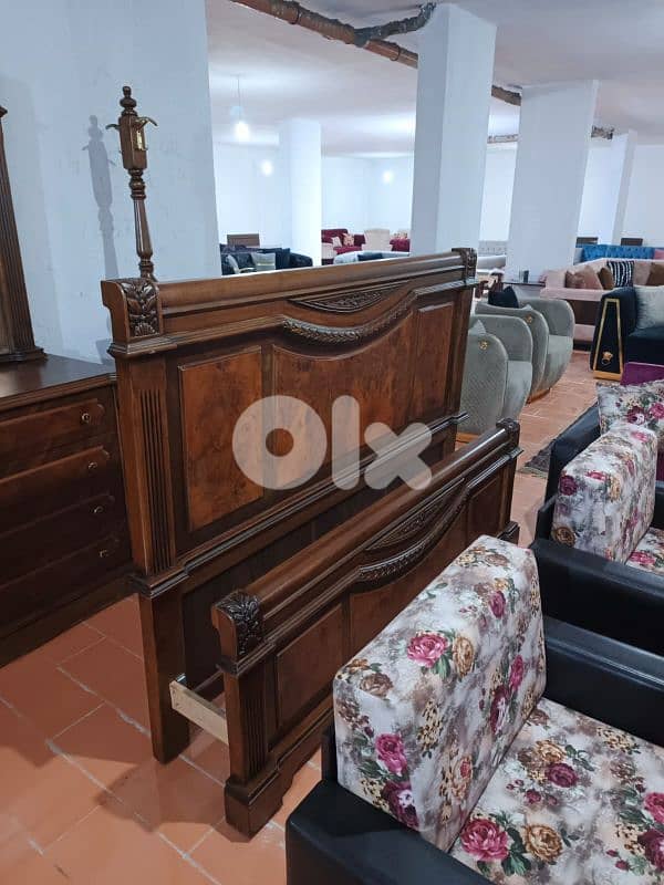 اوضة نوم خشب زان ولاتي ملبسة قشرة زان 4