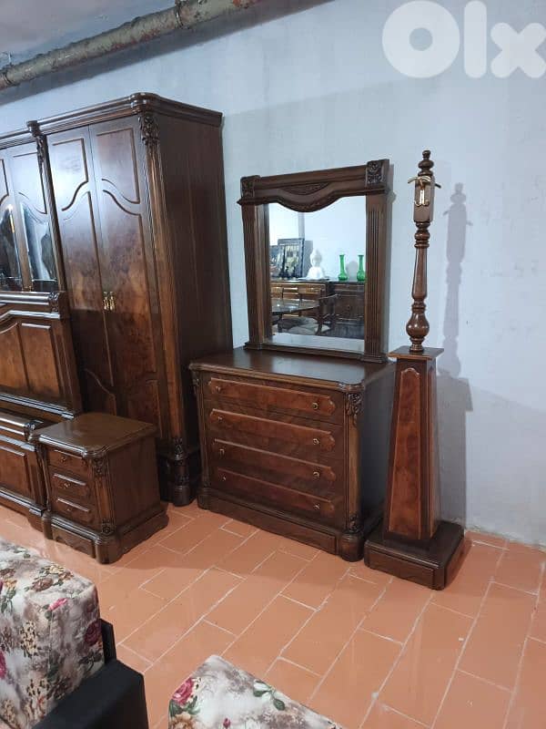 اوضة نوم خشب زان ولاتي ملبسة قشرة زان 6