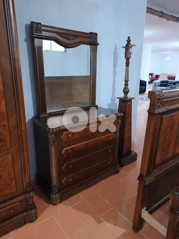 اوضة نوم خشب زان ولاتي ملبسة قشرة زان 7