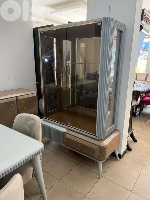 اوضة سفرة مودرن تركية شبه جديدة 3