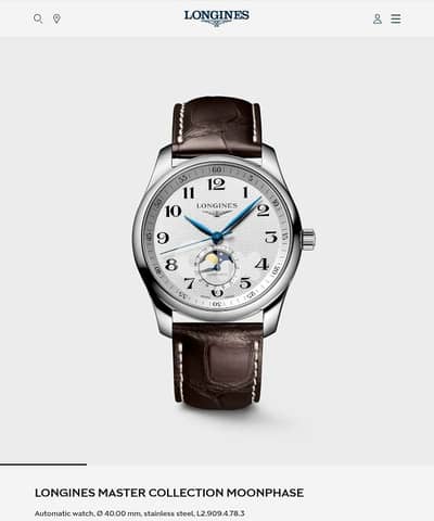 Looking for Longines Master Collection Moonphase 40mm