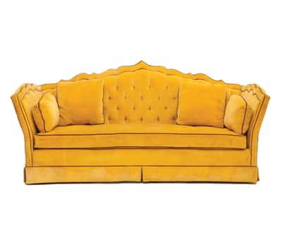 Vintage Hollywood Sofa (yellow)
