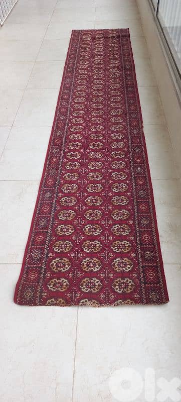 سجادة Corridor ، صوف، 3.5 م ، بحالة ممتازة.