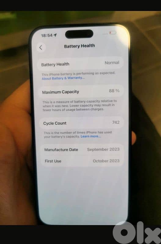 IPHONE 15 PRO MAX used - Customs not Paid منو مجمرك 2