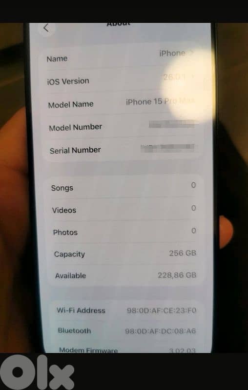 IPHONE 15 PRO MAX used - Customs not Paid منو مجمرك 3