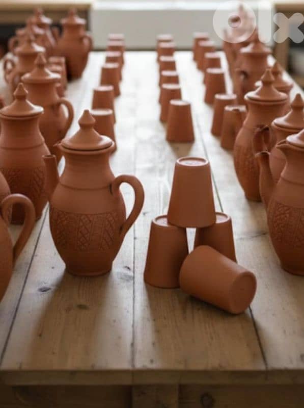 فخاريات راقية خام غير مطلي 2