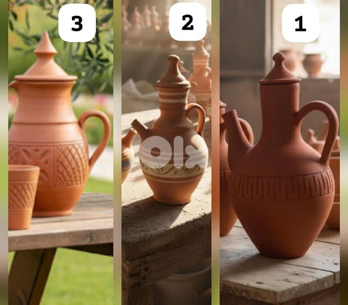 فخاريات راقية خام غير مطلي 3