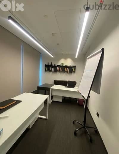 Corporate office in a business building