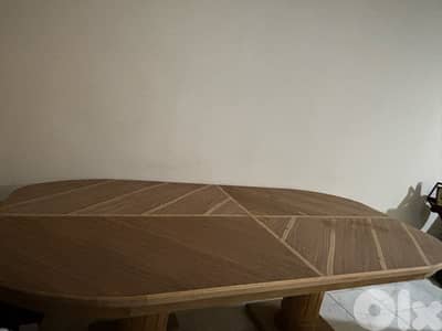 Wood dining table