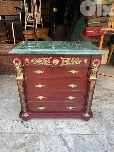 frensh bahu ampire باهو كونسول اومبير فرنسي خشب جوز تنزيل برونز ناعم