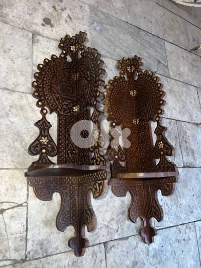 vintage stand arabesc antique ستاند عدد ٢ شرقي اربسك قديم اصلي