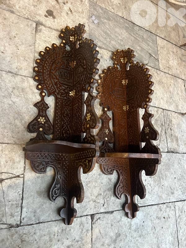 vintage stand arabesc antique ستاند عدد ٢ شرقي اربسك قديم اصلي 1