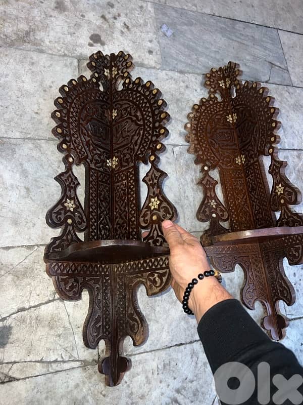 vintage stand arabesc antique ستاند عدد ٢ شرقي اربسك قديم اصلي 2