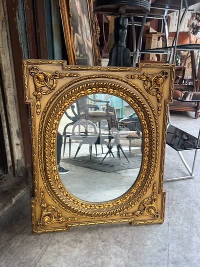 frensh mirroir مراي فرنسية تلبيس ورق ذهب ناعمة مميزة ولا اروع سعر لقطة