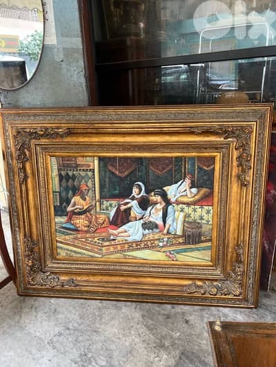 لوحة تابلو شرقية مميزة رسم painture يدوي من اجمل القطع الوان مميزة جدا