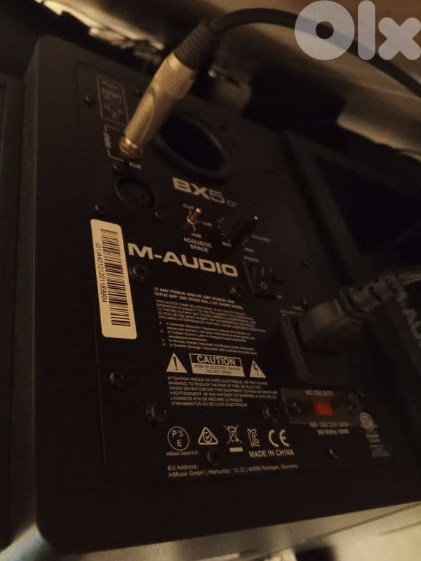 m audio studio monitors BX5 1