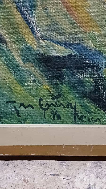 لوحة رسم زيتي اوروبية 8