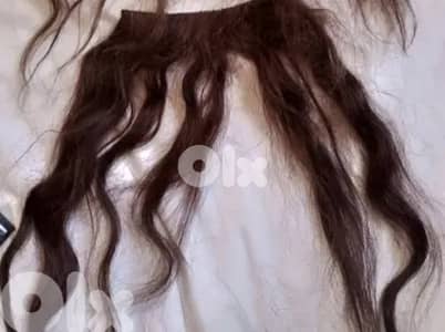 Real human hair clip-in hair extensions