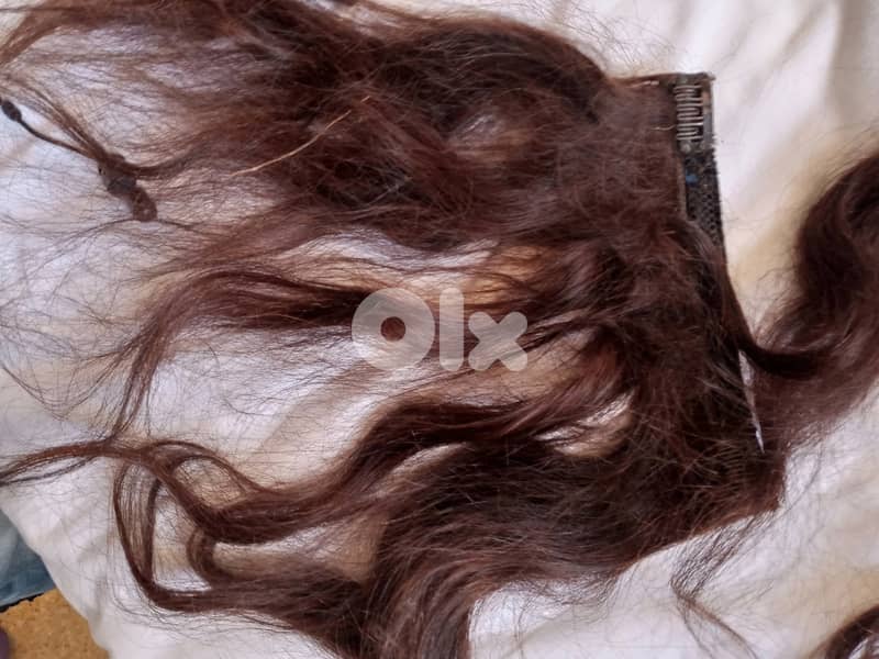 Real human hair clip-in hair extensions 1
