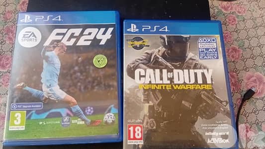cod infinite warfare + fc 24 ps4