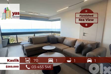 Kaslik/Solemar 70m2 | Furnished Chalet | Sea View | Calm Area | EH