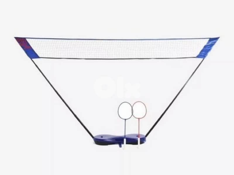 badminton set + 2 tennis rackets used 1