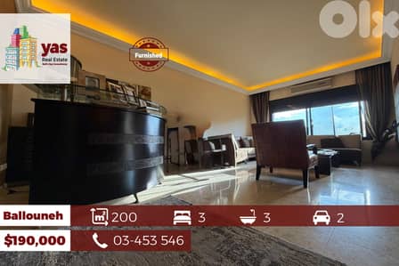 Ballouneh 200m2 | Prime Location | Furnished | Mint Condition | OGA |