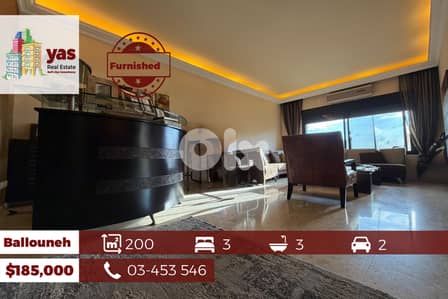 Ballouneh 200m2 | Prime Location | Furnished | Mint Condition | OGA |