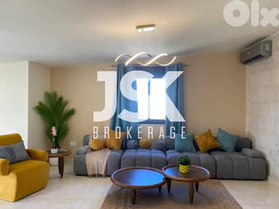 L19373 - Furnished Roof Apartment With Seaview For Rent in Batroun