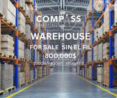 Warehouse for sale in Sin El Fil area