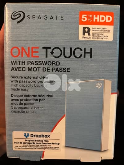 Seagate One Touch HDD with Password 5TB External Hard Drive for PC