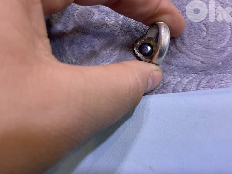 خاتم فضه عقيق ياماني اصلي ميه بلميه 11