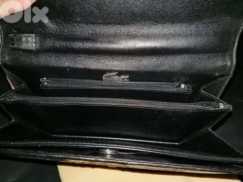 lacost business clutch bag crocodile leather best condition best price 3